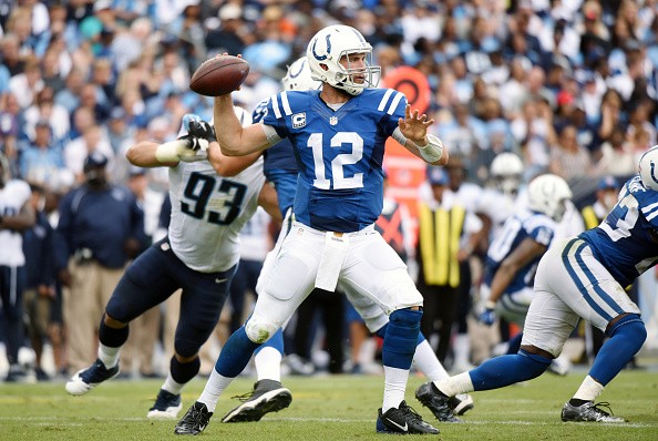 Quarterback Andrew Luck #12 of the Indianapolis Colts