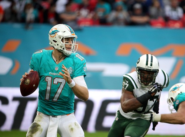 Ryan Tannehill #17 of the Miami Dolphins