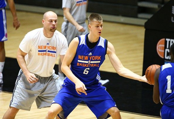 Kristaps Porzingis #6 of the New York Knicks