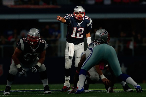 Quarterback Tom Brady #12 of the New England Patriots