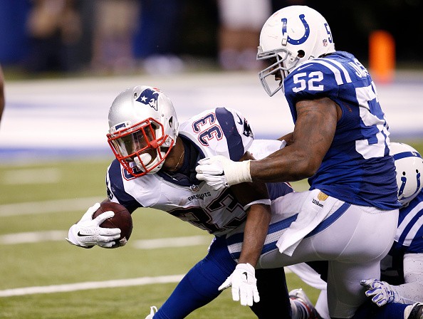 Dion Lewis #33 of the New England Patriots 
