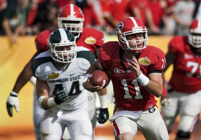 University of Georgia's quarterback Aaron Murray 