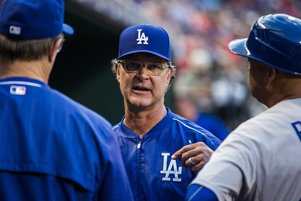 Manager Don Mattingly of the Los Angeles Dodgers