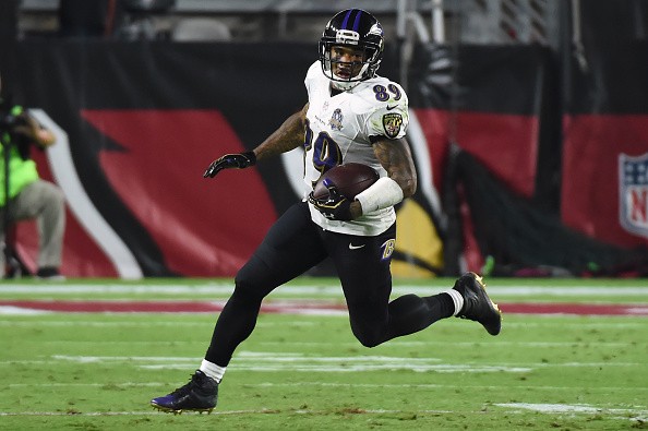 Wide receiver Steve Smith Sr. #89 of the Baltimore Ravens