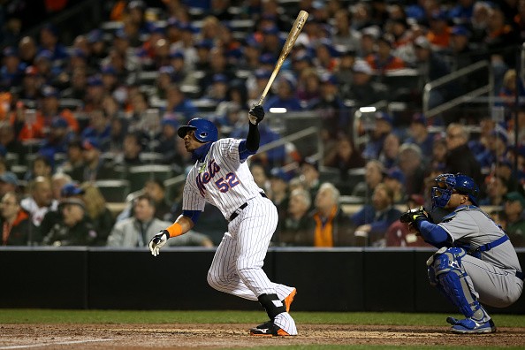 Yoenis Cespedes #52 of the New York Mets 