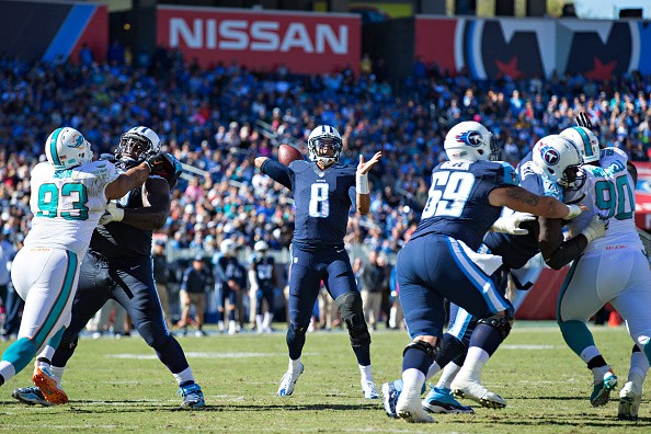 Marcus Mariota #8 of the Tennessee Titans 