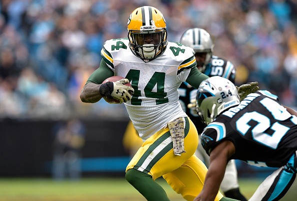 James Starks #44 of the Green Bay Packers