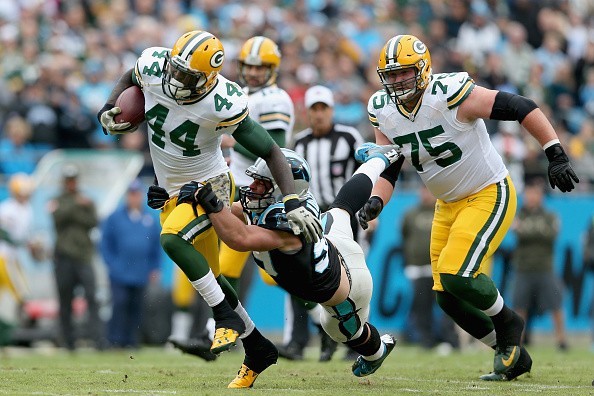 James Starks #44 of the Green Bay Packers