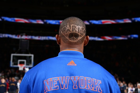 Kevin Seraphin #1 of the New York Knicks