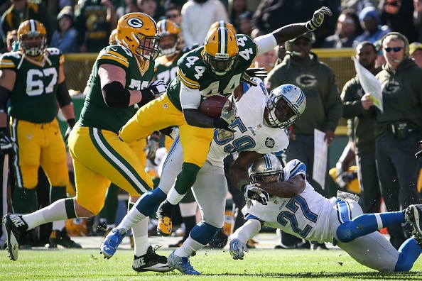 James Starks #44 of the Green Bay Packers 