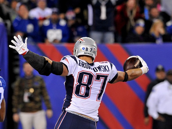 Tight end Rob Gronkowski #87 of the New England Patriots 