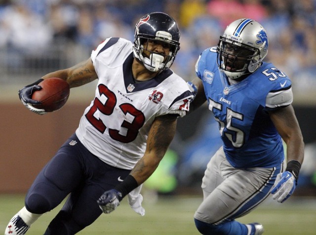 Arian Foster vs. Lions Thanksgiving Day 