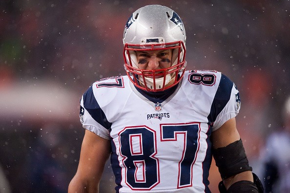 Tight end Rob Gronkowski #87 of the New England Patriots