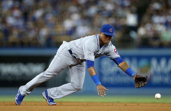 Second baseman Starlin Castro #13 of the Chicago Cubs