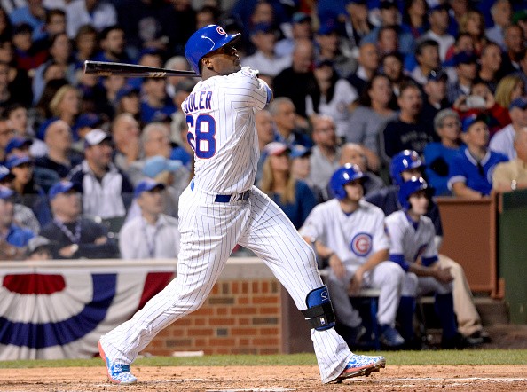 Jorge Soler #68 of the Chicago Cubs