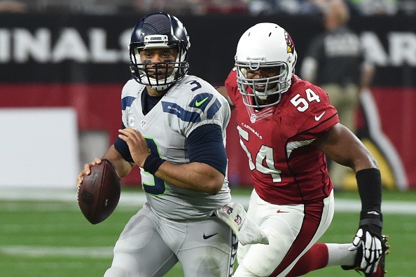 Quarterback Russell Wilson #3 of the Seattle Seahawks 