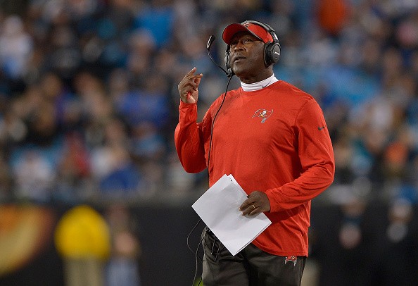 Head coach Lovie Smith of the Tampa Bay Buccaneers 