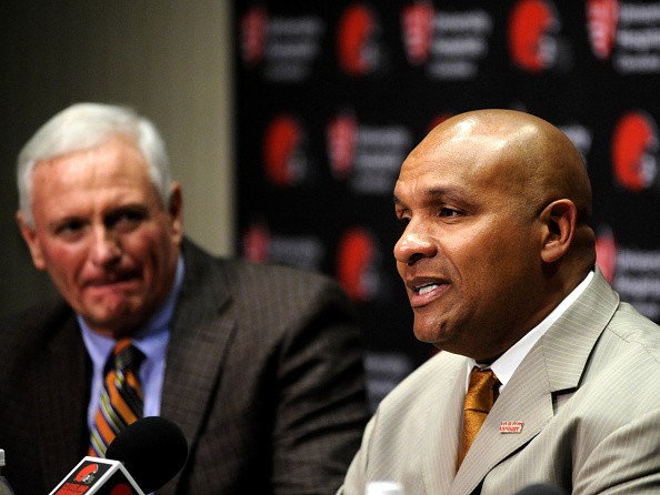 Head coach Hue Jackson of the Cleveland Browns
