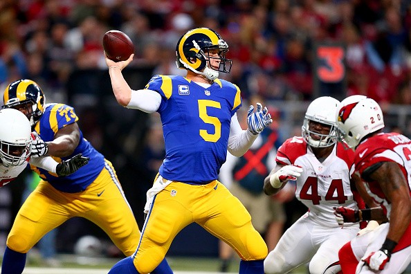 Nick Foles #5 of the St. Louis Rams
