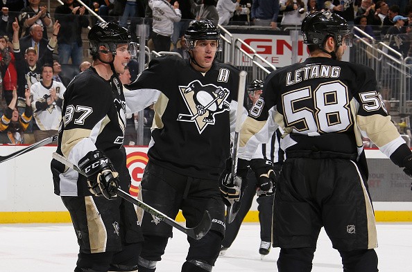 Sidney Crosby #87 of the Pittsburgh Penguins 