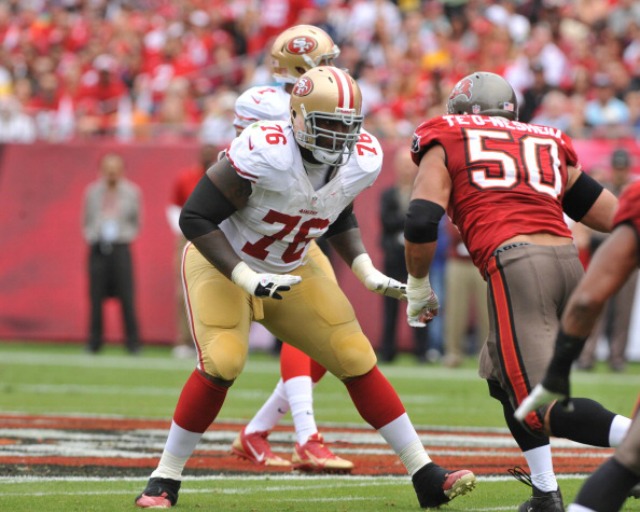 San Francisco 49ers offensive tackle Anthony Davis