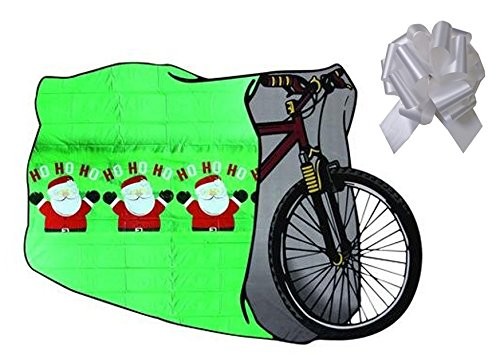 bike christmas wrapping bag