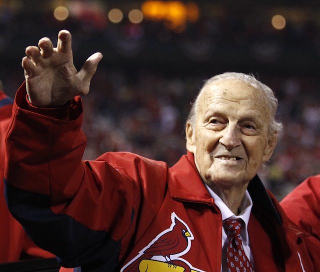 Former St. Louis Cardinals and hall of famer Stan Musial 