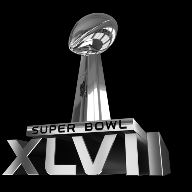 Super Bowl XLVII Logo and Trophy