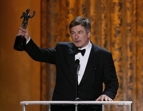 Alec Baldwin accepts the award for outstanding male actor in a comedy series