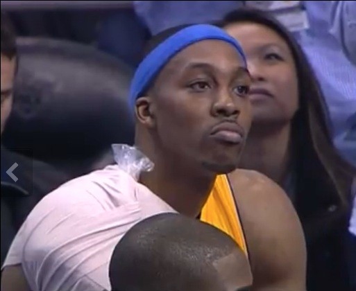 Dwight Howard Hurt with Ice Pack