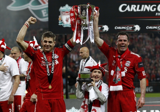 Steven Gerrard Jamie Carragher Liverpool