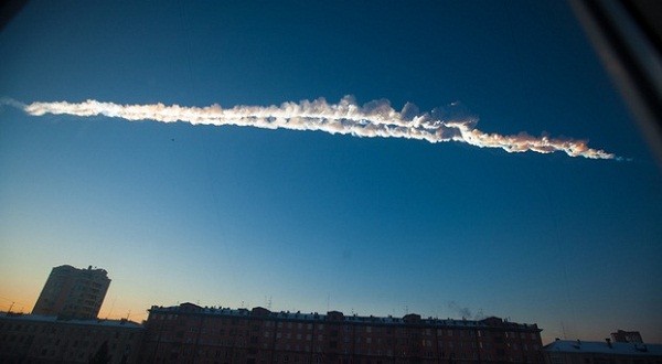 Screen shot of meteor explosion