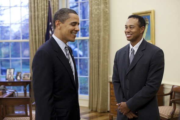 Tiger Woods and President Obama