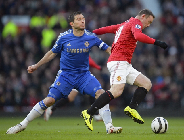 Wayne Rooney Frank Lampard Chelsea Manchester United