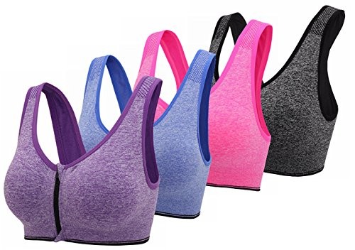 Best Selling Top Best 5 sports bra with zipper in front plus size from Amazon (2017 Review)