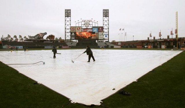 Weather  Rain at AT&T Park 