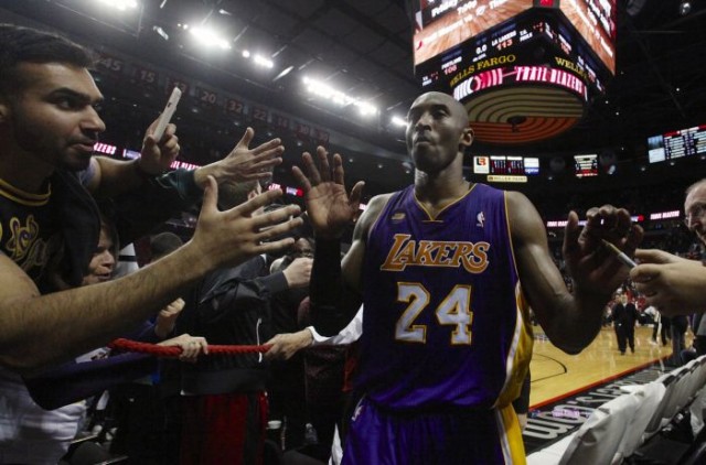 NBA Standings 2013 Playoffs Los Angeles Lakers Oklahoma City Thunder Chicago Bulls Kobe Bryant vs. Trail Blazers